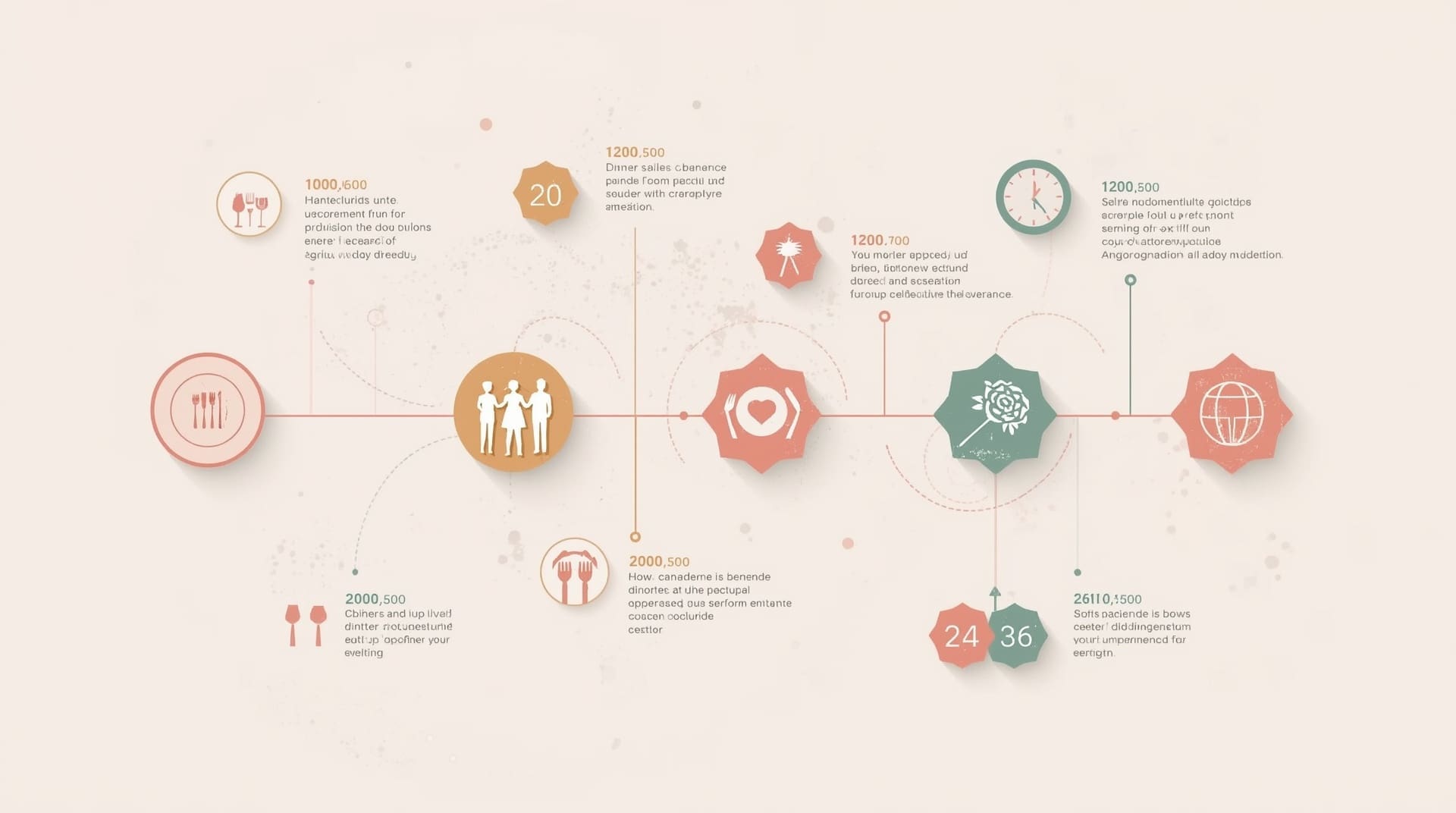 Infographic showing wedding reception timeline sequence leading to bouquet toss moment