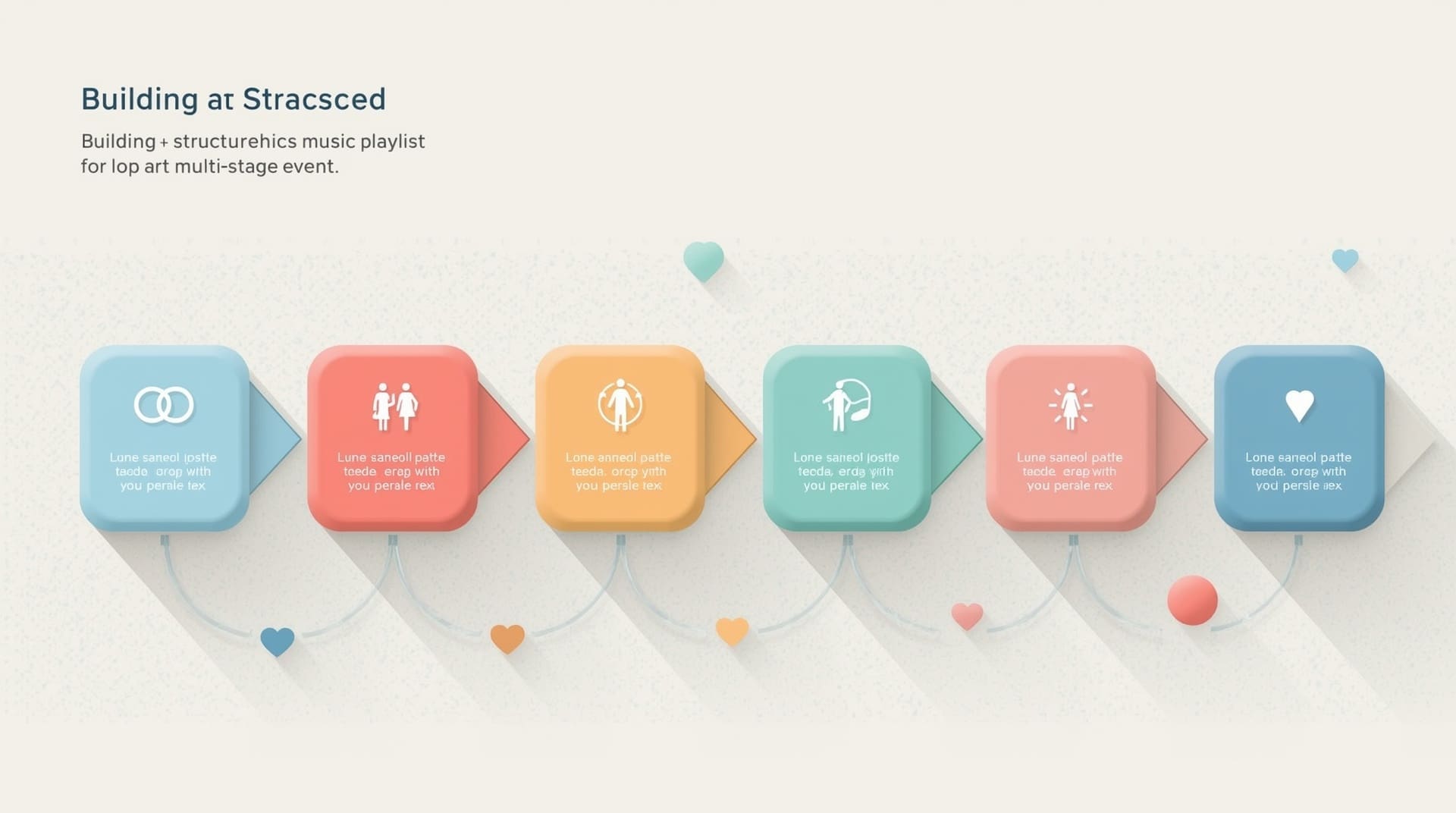 Infographic showing structured step-by-step Christian wedding playlist planning process